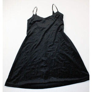 Velvet Midi Dress Size 9/10 Black glitter Embellished low Back‎ Whimsygoth Vamp